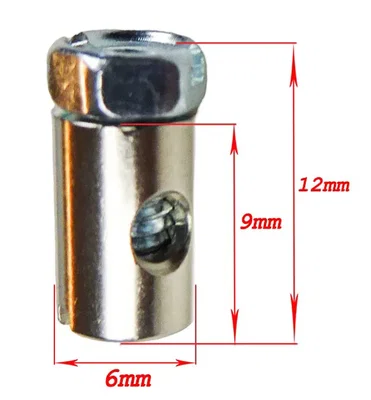 Wire / vajer / skruvnippel 6X9 25 styck ( gas / trottle stor )