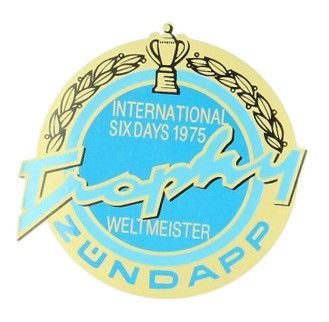 Dekal Zundapp Trophy 1975 tank