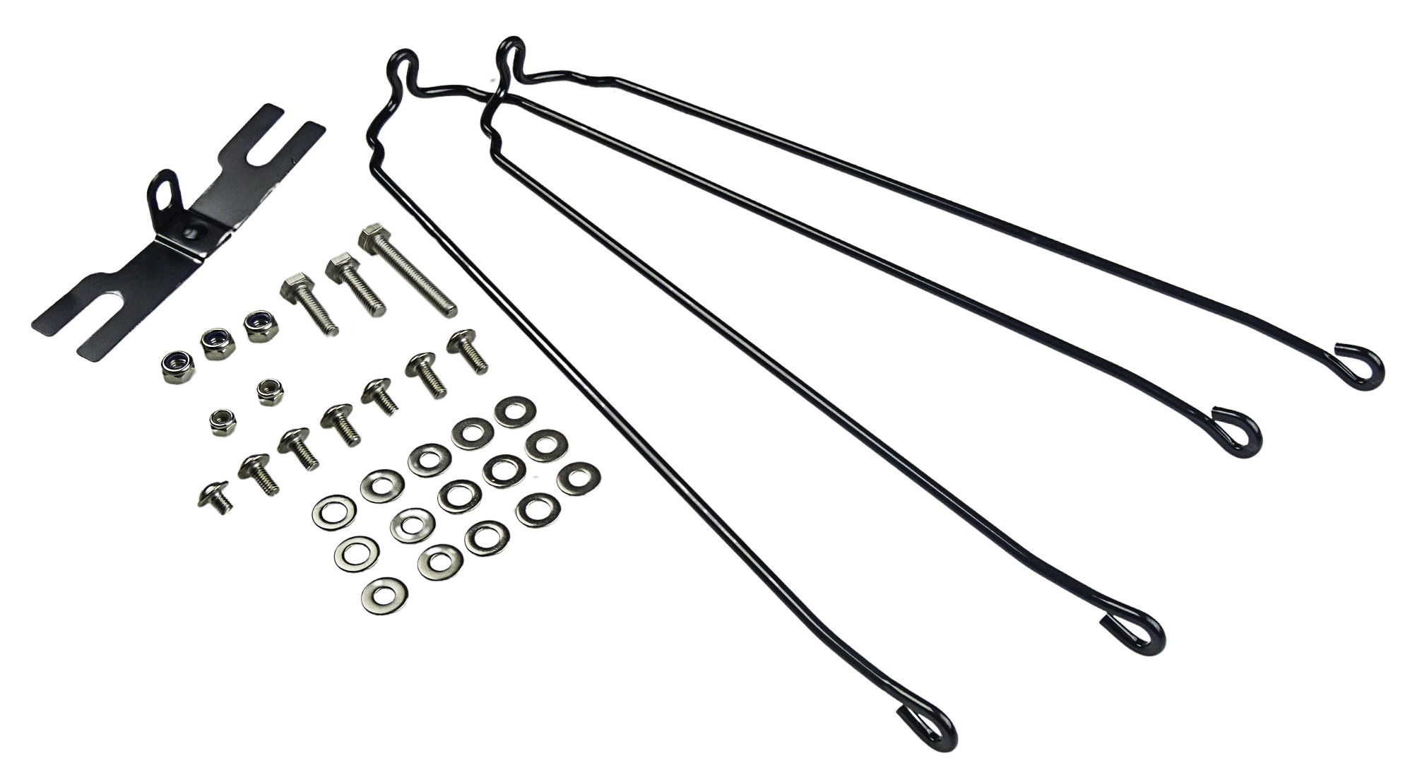 Bevestigingsset voor stalen zwarte scherm 24 inch
