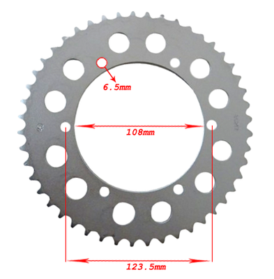 Bakdrev 48T Derbi GPR/Motorhispania RX50