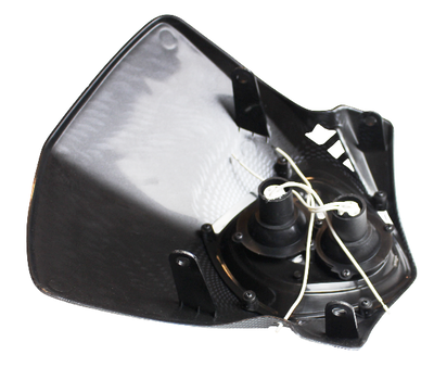 Framljus Kåpa+Lampa Universal Dubbel Karbon