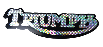SPECTRA-dekal Triumph svart med reflex, 21×7 cm