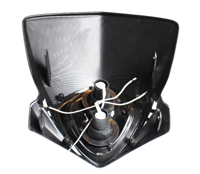 Framljus Kåpa+Lampa Universal Dubbel Karbon