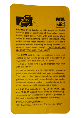 Endura Touringzadel – Geschikt voor Suzuki GS500 / GS550 / GS750 – Zwart