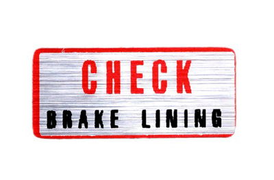 Dekal Yamaha check brake lining