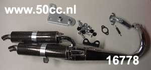 Avgassystem Peugeot Nm Ixil Twin Krom Karbon Ljuddämpare