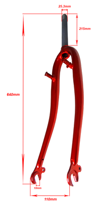 28 tum Gaffel Röd till Klassiker REX 22,2x25,4x2195 mm