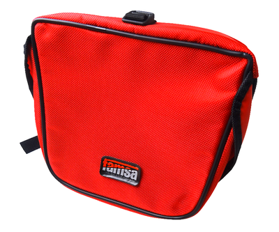 Enduroväska för pakethållare – Röd med svarta kanter Famsa