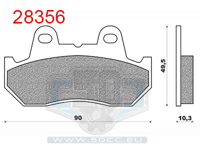 Bak bromsklossar Honda NS400 Newfren