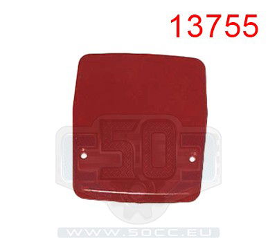 Framekapplaatje Vespa Gilera Rood
