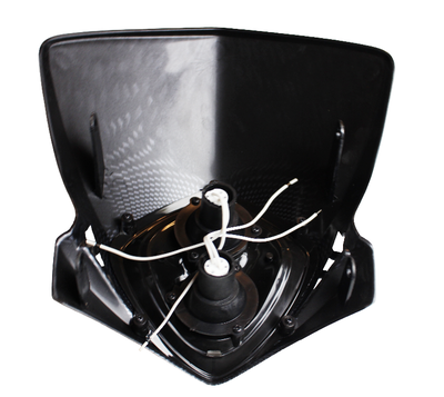 Framljus Kåpa+Lampa Universal Dubbel Karbon