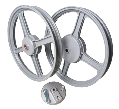 Hjul sats Piaggio Bravo / Ciao / Si /m.fl. 16x1.35 grå