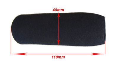 Cellgummihandtag sats svart 24/24 ( mjuk )