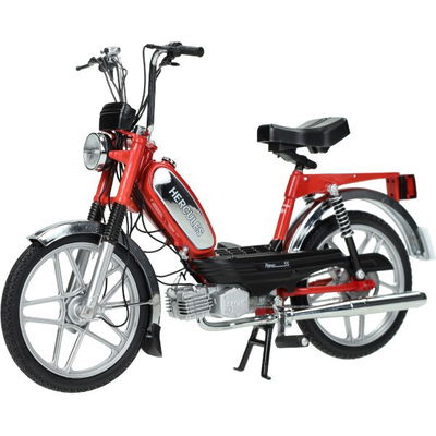 Modellmoped / samlarmoped Hercules Prima röd skala 1:10