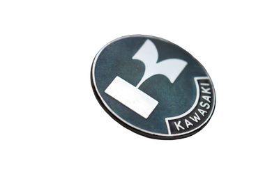 Nålmärke – Kawasaki – Runt – 35 mm – Grönt