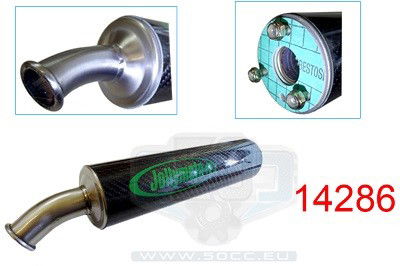 Ljuddämpare 24X250 Carbon Jolly Moto