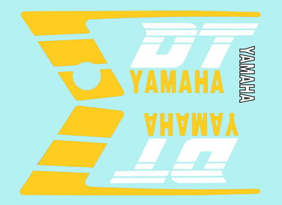 Sticker set Yamaha DT50MX geel