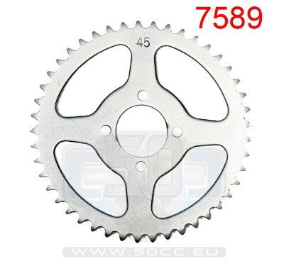 Achter tandwiel 45t Yamaha DT50MX / FS1 44mm