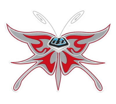 Dekal – Troy Lee Design – Fjäril – Röd