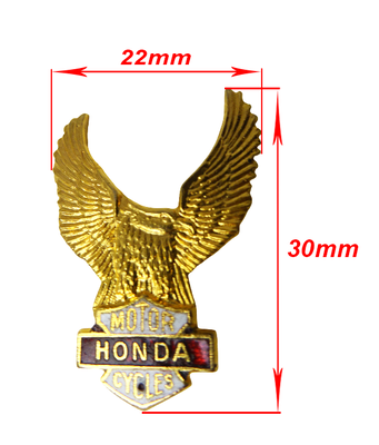 Metallemblem / Pin Honda Motor Cycles 30×22 mm Vintage