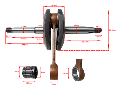 Vevaxel Sachs 505 2/3-vxl.
