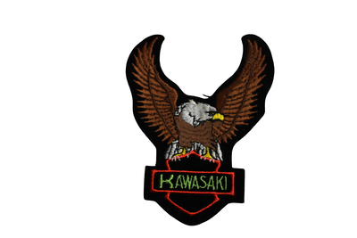 Tygmärke Kawasaki – Örn – 11 × 12 cm