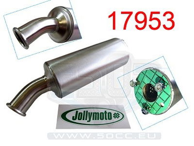 Ljuddämpare 24X150 Alu. Jolly Moto