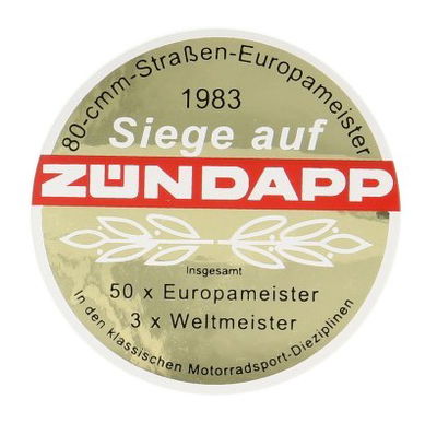 Sticker Zundapp  Europameister 1983
