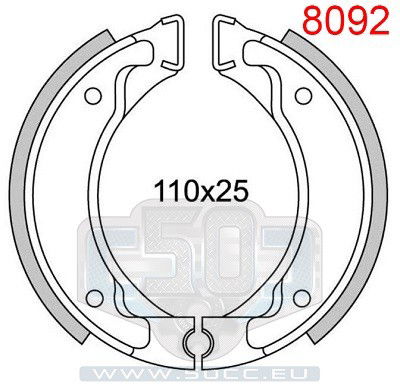 Bromsbackar Yamaha / MBK skooter Newfren