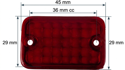 Reservglas (Rött) - Ness Style & Mini Deco Light