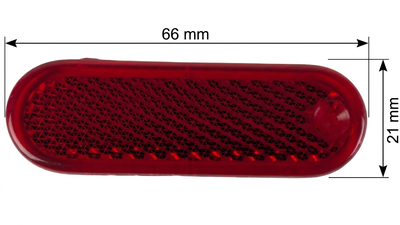 Reservglas (Rött) - Markeringslykta 21x65mm
