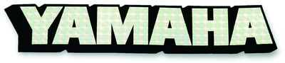 SPECTRA-sticker Yamaha recht zwart met reflecterend effect, 22×4,7 cm