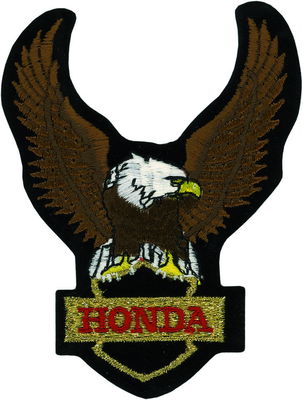Tygmärke Honda Örn 13×10 cm – Äkta 70-tal, USA