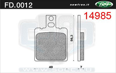 Bromsklossar Zundapp KS / 80 Super Newfren