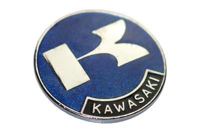 Nålmärke – Kawasaki – Runt – 35 mm – Blått