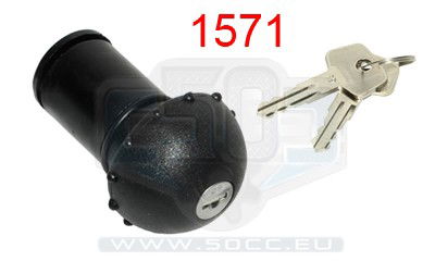 Tanklock Gilera Eco / Tomos med lås svart