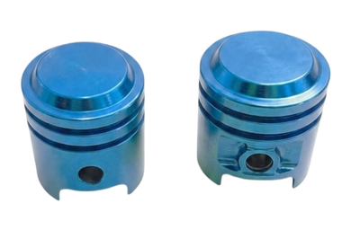 Ventilhatt modell kolv blå