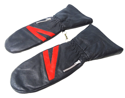 Kraghandske i getskinn med teddyfoder MC och moped – storlek 7