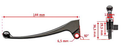 Handtagsarm / grepp vänster Baotian BT50QT-9