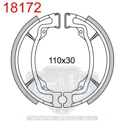 Bromsbackar Bak Kawasaki Ar/Suzuki ER Newfren