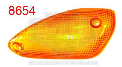 Knipperlicht glas links voor Yamaha Aerox