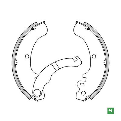 Bromsbackar Piaggio APE bak Newfren