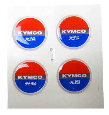 Kymco emblem 3-D 3x3cm universal 4-pack