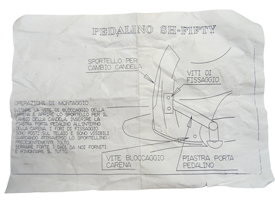 Fotstöd sats Honda SH-Fifty bak ( Isotta )