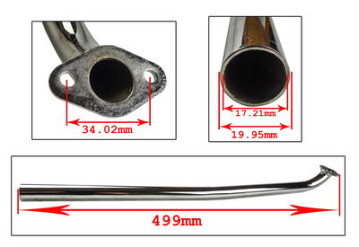 Krök / avgasrör Jawa 207