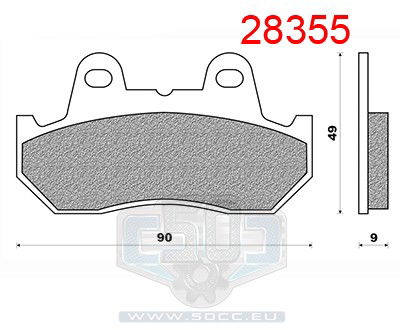 Fram bromsklossar Honda NS400 Newfren