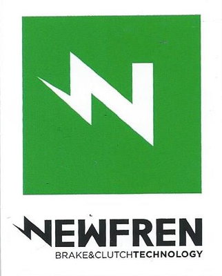 Klistermärke Nefren Brake & Clutch Technology  vit / grön 63x49mm