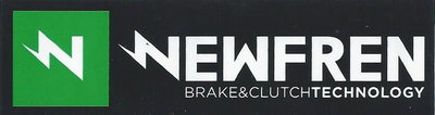 Klistermärke Newfren Brake & Clutch Technology (Svart/Vit/Grön - 100x28mm)