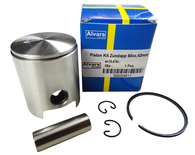 Kolvsats Zundapp 60 42mm kort vevstake Alvars Racing