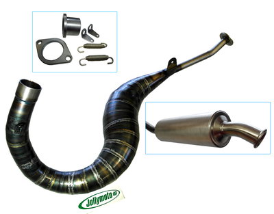 Uitlaat Honda MB8 125CC Jollymoto aluminium demper